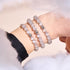 Tempête de velours | Argent sterling 925 | Bracelet en verre du Cheshire